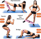 DESKONIZER'S AgileAura Exercise Bands: Workout Resistance Bands Loop Set Fitness Yoga Legs & Butt Workout Exercise Band