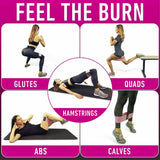 DESKONIZER'S AgileAura Exercise Bands: Workout Resistance Bands Loop Set Fitness Yoga Legs & Butt Workout Exercise Band