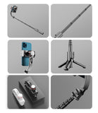 Gimbal Stabilizer for Smartphone, Auto Face Tracking Selfie Stick with Tripod,360°Rotation with Remote for Android and iPhone, Ideal for Vlogging, YouTube, TikTok Video Recording