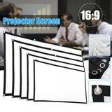Adjustable Movie Projector Screen 16 To 9 Projection HD Home Theater 60 to 150 Inch screens